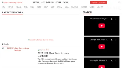 Screenshot preview of sportsgamblingpodcast.com