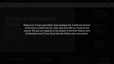 Screenshot preview of melbournefringe.com.au