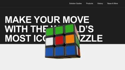 Screenshot preview of rubiks.com