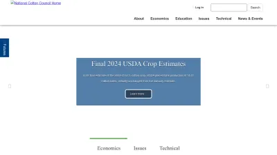 Screenshot preview of cotton.org