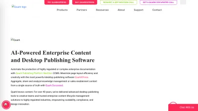 Screenshot preview of quark.com