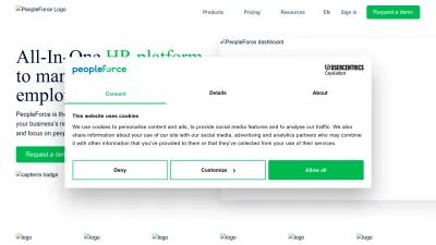 Screenshot preview of peopleforce.io