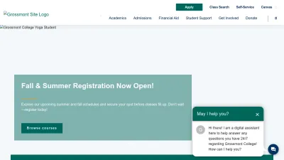 Screenshot preview of grossmont.edu
