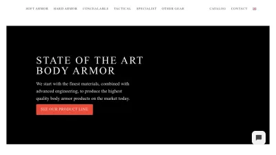 Screenshot preview of engardebodyarmor.com
