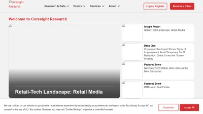 Screenshot preview of coresight.com