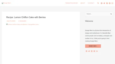 Screenshot preview of designmom.com
