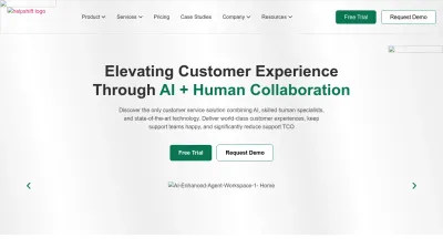 Screenshot preview of helpshift.com