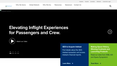 Screenshot preview of intelsat.com