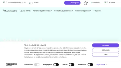 Screenshot preview of muumimaailma.fi