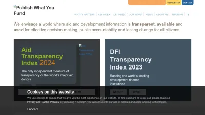 Screenshot preview of publishwhatyoufund.org