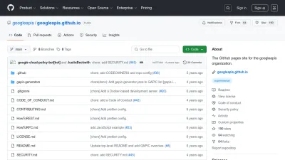 Screenshot preview of googleapis.github.io