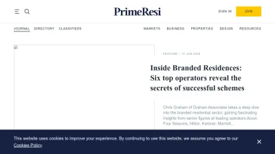 Screenshot preview of primeresi.com