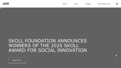 Screenshot preview of skoll.org