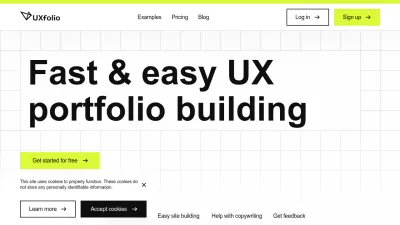 Screenshot preview of uxfol.io