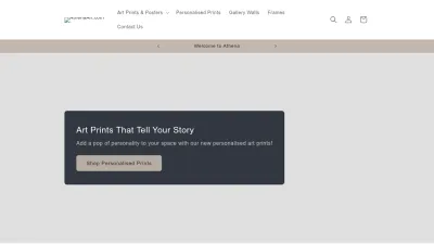 Screenshot preview of athenaart.com