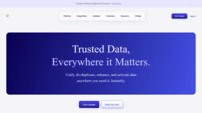 Screenshot preview of getcensus.com