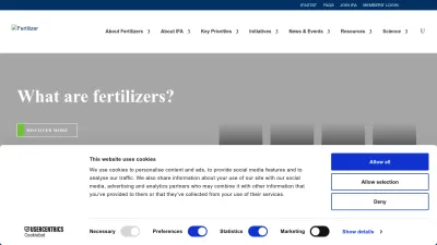 Screenshot preview of fertilizer.org