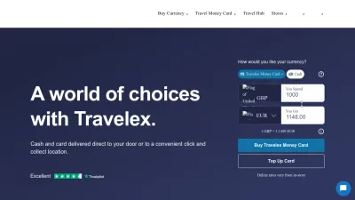 Screenshot preview of travelex.co.uk