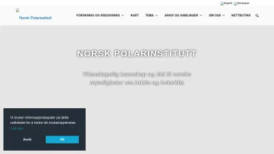 Screenshot preview of npolar.no