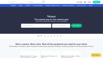 Screenshot preview of kitsplit.com
