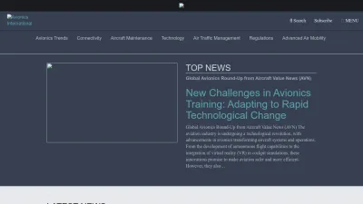 Screenshot preview of aviationtoday.com