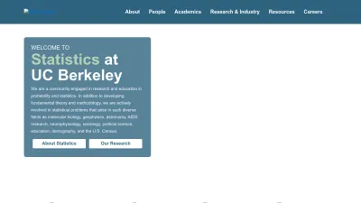 Screenshot of Statistics.berkeley.edu