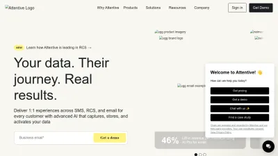 Screenshot preview of attentive.com