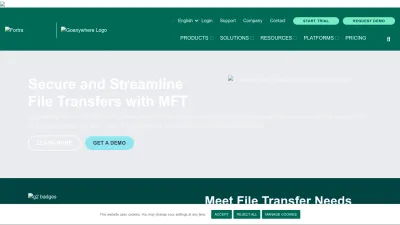 Screenshot preview of goanywhere.com