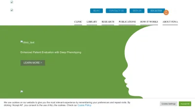 Screenshot preview of face2gene.com