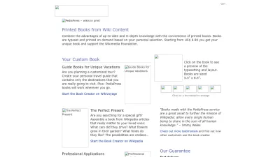 Screenshot preview of pediapress.com