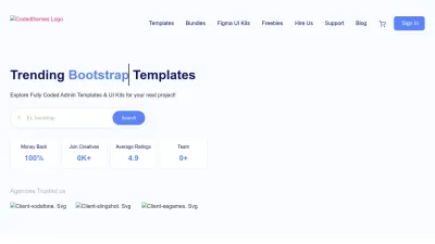 Screenshot preview of codedthemes.com