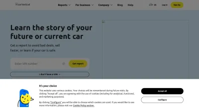Screenshot preview of carvertical.com