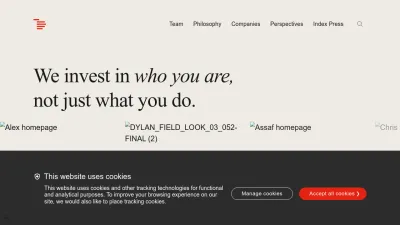 Screenshot preview of indexventures.com
