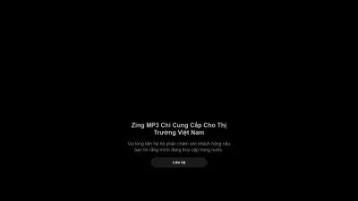 Screenshot preview of zingmp3.vn