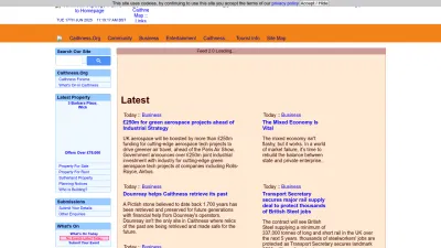 Screenshot preview of caithness.org