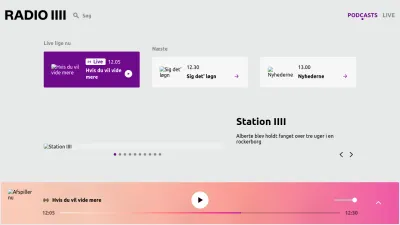 Screenshot preview of radio4.dk