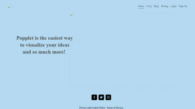 Screenshot preview of popplet.com