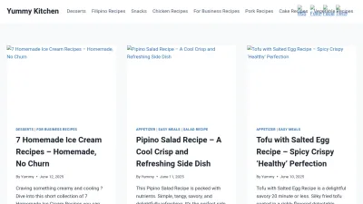 Screenshot preview of yummykitchentv.com