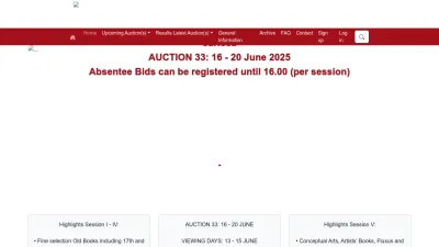 Screenshot preview of zwiggelaarauctions.nl