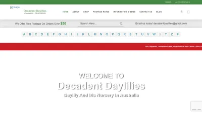 Screenshot preview of decadentdaylilies.com