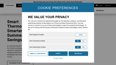 Screenshot preview of resideo.com