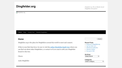 Screenshot preview of dingfelder.org