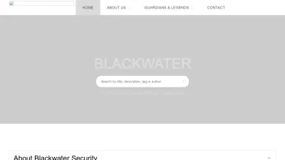 Screenshot preview of blackwaterusa.com