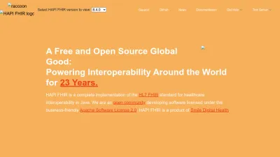 Screenshot preview of hapifhir.io