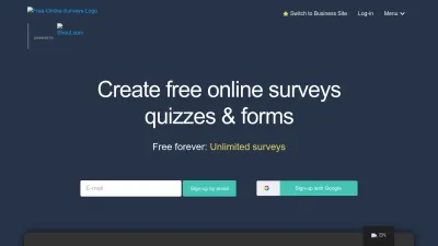 Screenshot preview of freeonlinesurveys.com