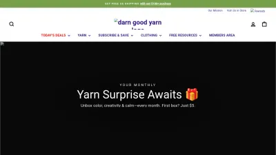 Screenshot preview of darngoodyarn.com