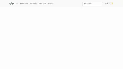 Screenshot preview of dplyr.tidyverse.org