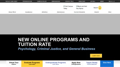 Screenshot preview of westliberty.edu