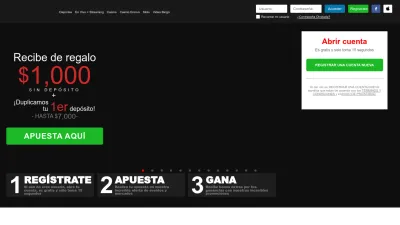 Screenshot preview of caliente.mx