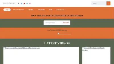 Screenshot preview of latestsightings.com